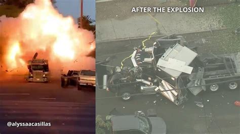 Watch: Truck Carrying Illegal Fireworks Explodes in LA …