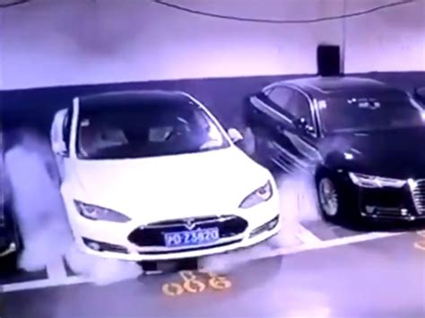 Watch A Tesla Model S Explode In Parking Lot CarBuzz