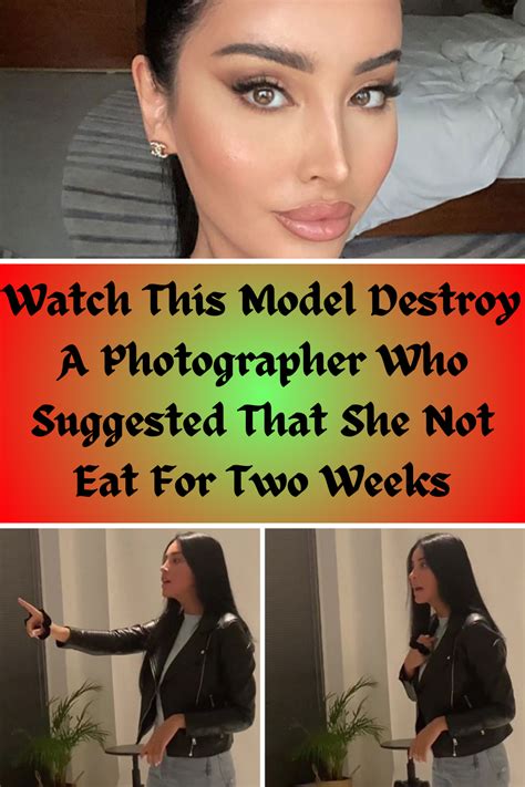 Watch This Model Destroy A Photographer Who Suggested That She Not Eat For Two Weeks 