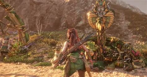 Watch a snippet of Horizon Forbidden West running on base PS4 
