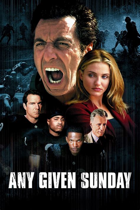 Watch any given sunday. All rights go to Warner Bros and Director Oliver Stone for movi "Any Given Sunday" produced in 1999. Copyright Disclaimer Under Section 107 of the Copyright ... 