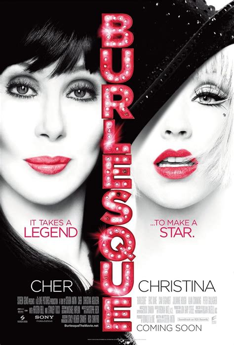 Add Vudu. Watch in HD. Rent from $3.99. Burlesque, a drama movie starring Cher, Christina Aguilera, and Eric Dane is available to stream now. Watch it on Hulu, Prime Video, Apple TV or Vudu on your Roku device. Newest movies..