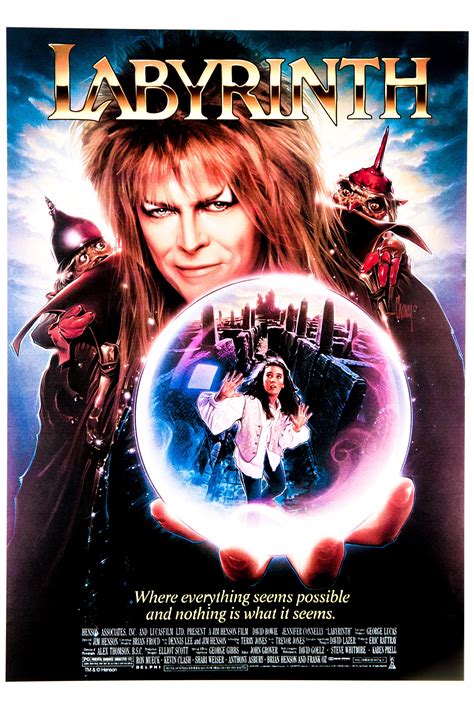 Watch labyrinth movie. In “Labyrinth,” Bowie as Jareth sends a teenage girl, Sarah (Jennifer Connelly), on a mission to solve his labyrinth and rescue her younger brother after wishing him away. If she can’t solve ... 