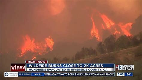 Watch live: Wildfire erupts in Riverside County