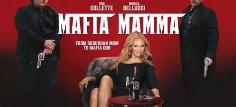 Watch mafia mamma. Mafia Mamma. 2023 | Maturity Rating: ... Starring: Toni Collette, Monica Bellucci, Sophia Nomvete. Watch all you want. JOIN NOW. Toni Collette stars as the titular mom opposite Monica Bellucci in this fish-out-of-water comedy directed by Catherine Hardwicke. More … 