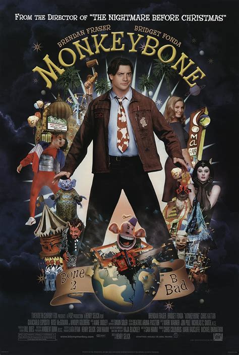 Watch monkey bone. Movie Info. Slipping into a coma following a freakish accident, cartoonist Stu Miley (Brendan Fraser) finds himself in an incredible fantasy world known as Down Town. 