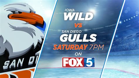 Watch on FOX 5: San Diego Gulls host Iowa Wild