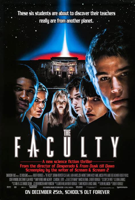 Watch the faculty movie. Type in any movie or show to find where you can watch it, or type a person's name. The Faculty. Movie. 1998. 1h 44m. R. English. Horror, Science Fiction, Mystery. User Score: 6.4. Critic Score: 59. Watch on Paramount+. Watchlists. Add Title To: My Watchlist Create New List. Not Seen. Seen It: 