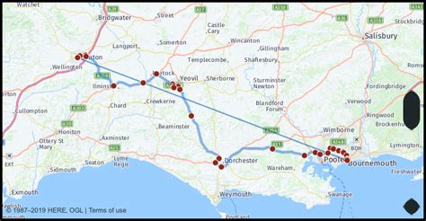 Watchet - Taunton route planner - journey, distance, time and …