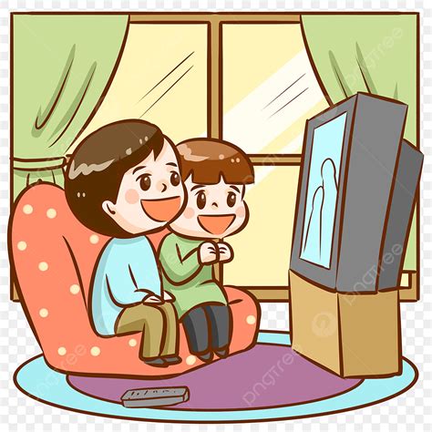 Watching Tv Clipart