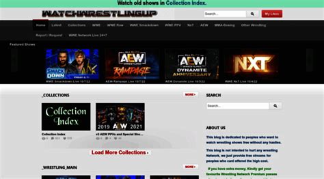 Watchwrestlingup. Welcome to WatchWrestling24. Here you can watch WWE, AEW, iMPACT, UFC, NJPW & many more wrestling shows online. 