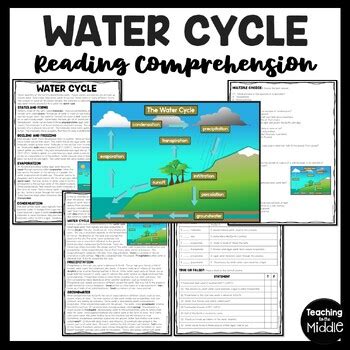 Water Cycle Comprehension Answer Sheet