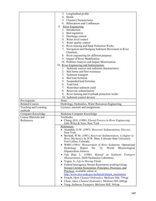 Water Practice Manuals River Engineering Part I Design Principles