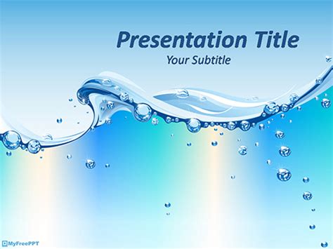 Water Theme Powerpoint Template