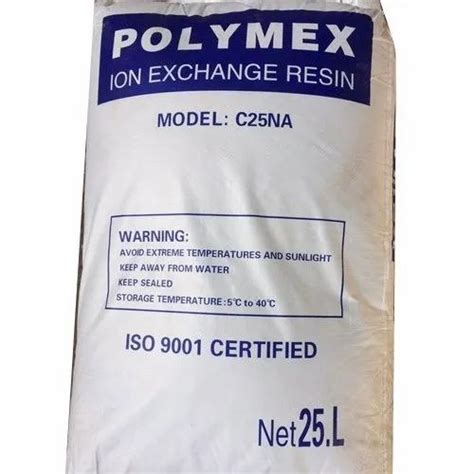 Water Treatment Chemical - Polymex C25 NA Ion Exchange Resin ...