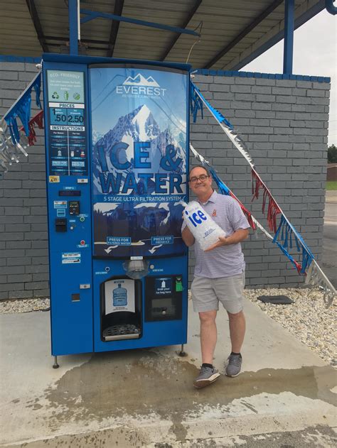 Water and Ice Vending Machine Everest Ice & Water Systems