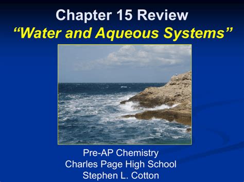 Water and aqueous systems study guide. - Acgih ventilation manual table 4 3.