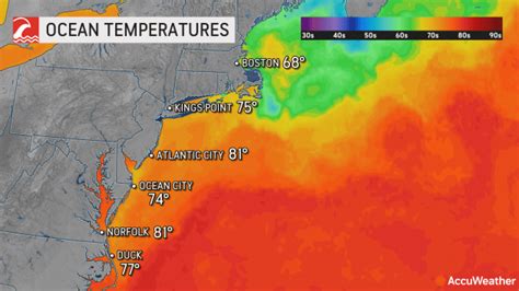 Water at Jersey shore surges to nearly 84 degrees - AccuWeather