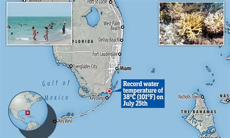 Water at tip of Florida hits hot tub level, may have set world record for warmest seawater