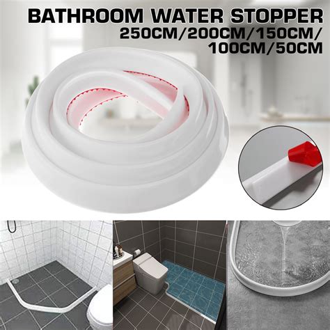 Duzzy 67 Inch Collapsible Shower Threshold Water Dam, Silicone Shower Water Stopper Barrier, Ideal for Wheelchair Accessible, Suitable for Accessibility ADA Handicap Showers Bathroom(5.6 Ft, White) 4.2 out of 5 stars 396.