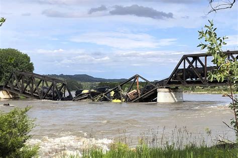 Water being tested where freight train carrying hazardous material plunged into Yellowstone River