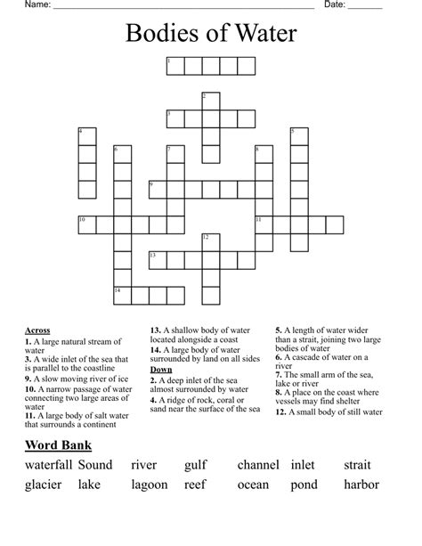 Water channel crossword. Best Answers for WATER CHANNEL. 6 Letters: SLUICE. GUTTER. STRAIT. 8 Letters: AQUEDUCT. DOWNPIPE. GARGOYLE. All 24 Answers for: Water Channeltake, thing, take, thing. Answer. Letters. Options. water channel with 4 Letters. DUCT. 4. HOSE. 4. 