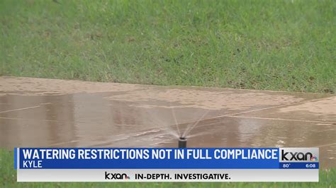 Water compliance 'spotty' in Kyle in first week of new restrictions