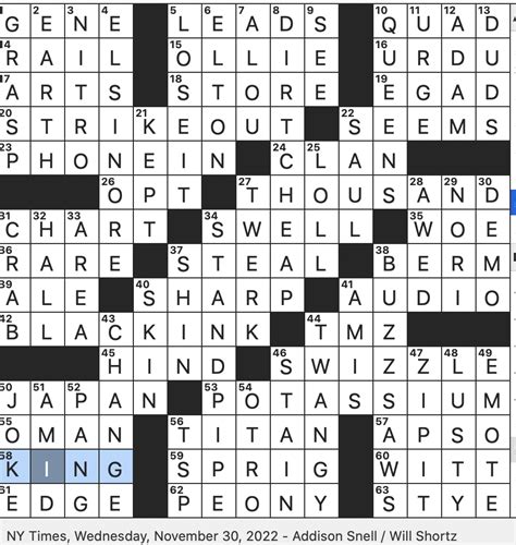 I'm an AI who can help you with any crossword clue for free. 