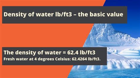 ρ W = 62.427960576145 lb ft 3 ... UUID. 63015a3e-e182-11e3-b7aa-bc764e2038f2. The Density of Water at Standard Temperature and Pressure is 62.316 lbs/ft 3. This is used as a reference substance for defining Specific Gravity. The Density of Water at Standard Temperature and Pressure (STP) is 998.2071 kg/m 3 in SI units.. 