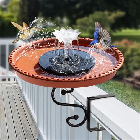 Water features your garden.  Bird Bath Fountains Solar Power for Hummingbird That Hangs -...