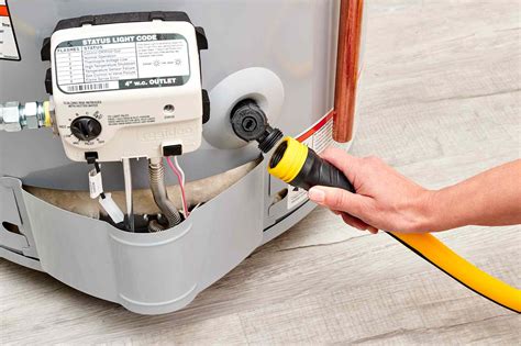 Water heater cleaning. 1. Turn The Water Heater OFF. Start off by shutting down the water heater. Turn the gas control valve know to the OFF position. Then close the gas shutoff valve on … 
