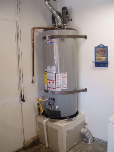 Water heater installed. A vertical heater installed horizontally may lack the proper space at the (true) bottom. This can result in insufficient combustion air (air needed to light the gas), resulting in an incomplete combustion process and the release of carbon monoxide. The internal flue of the gas heater can also be impacted as the airflow may be compromised. 