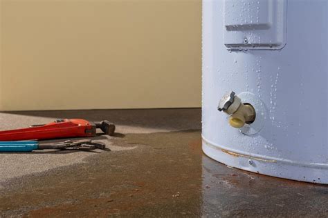 Water heater is leaking. Nov 7, 2019 ... 4 Reasons Your New Water Heater Tank Could Be Leaking · 1. Poor Connections. If your water heater was installed in a hurry or has a loose or ... 