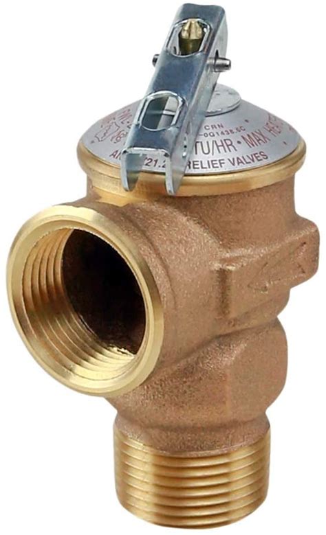 Water heater pressure valve. The inlet size of a pressure relief valve matches the pipe that it's connected for, so they come in a range of sizes. For example, if you want to regulate water from a water heater that has 1-inch pipes, a 1-inch valve makes for a suitable water heater pressure relief valve. Another crucial part to look for is a water hammer arrestor. 