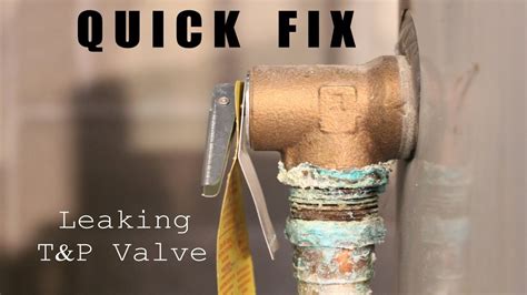 Water heater relief valve dripping. Although rare, your water heater’s pressure relief valve could be leaking as a result of excessively high temperatures. However, the water has to be near the boiling point. To check the water temperature, ensure you turn on the hot water faucet. Run the water for one minute and use a meat thermometer to take … 