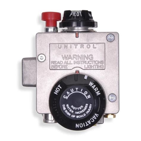 Features a built-in safety switch to help prevent the water heater from overheating. Adjustable temperature range of 90-degrees F to 150-degrees F. The 59T/66T thermostat is equipped with a single pull, double throw (SPDT) Therm-O-Disc style switch that only has a single input and can connect to, and switch between, 2 outputs. 