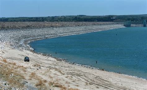 The dam and Lake McConaughy, which is Nebraska’s largest reservoir, were constructed between 1936 and 1941 in order to store water from the North Platte River to be used for irrigation in central Nebraska. Lake Ogallala, the “little lake,” was formed from the pumping of the loess soil into Kingsley Dam.. 
