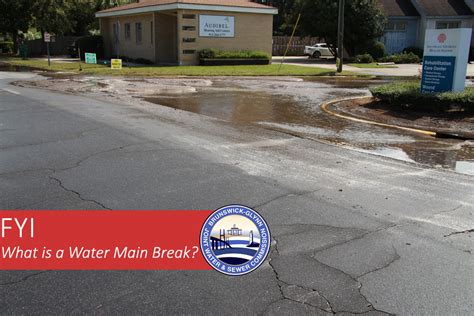 Water main break in Brunswick