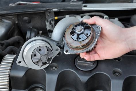 Water pump leak. This mustang was overheating from low coolant. Antifreeze was leaking from the water pump weep hole. This is how you fix it. Change a #WaterPump and #Thermos... 