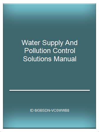 Water supply pollution control solution manual. - Solicitar guía de instalación de rastreador.