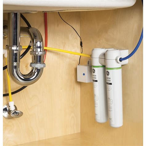 Water under sink filter. Results 1 - 24 of 103 ... Under Sink Single Stage High Flow Water Filtration System. This High Flow GE Water Filtration System fits under most kitchen or bathroom ... 