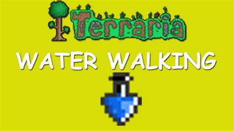 Water walking potion terraria. The Water Walking Potion is a buff potion which grants the Water Walking buff when consumed. The buff allows players to walk on water, honey, lava, and shimmer (Desktop, Console and Mobile versions). The player can sink in the liquid by pressing Down. 