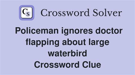 White-billed water bird. Today's crossword puz