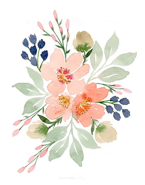 Watercolor Flower Printable