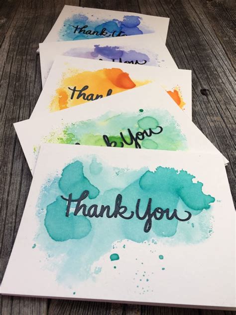 Watercolor Thank You Cards - Etsy