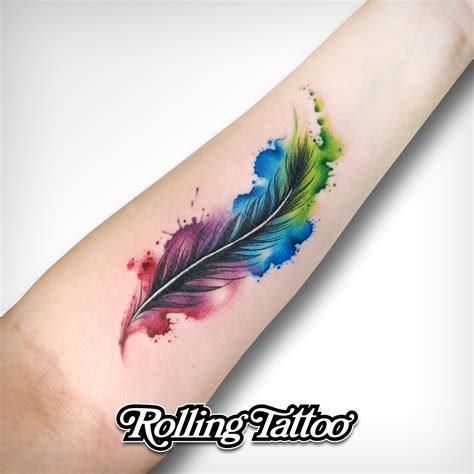 Watercolor feather tattoo. Things To Know About Watercolor feather tattoo. 