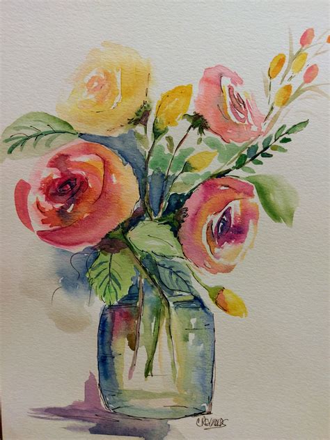 Watercolor flowers. Want to learn watercolors with me? Join me inside my watercolor course for beginners & let me personally help you get started: https://makoccino.com/roadmapG... 