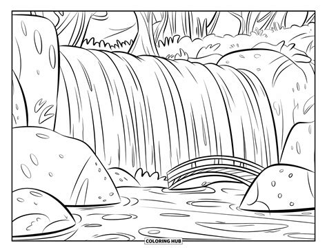 Waterfall Coloring Shee