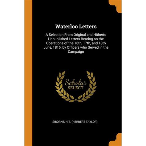 Waterloo Letters