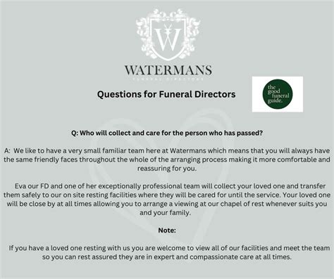 Watermans funeral directors.  The company current operating Watermans Funeral Directors - S...